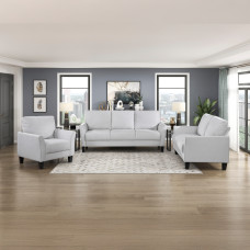 sofa set HOMELEGANCE ALIANA 9519GRY-1/2/3 1+2+3 LIGHT GREY (3)