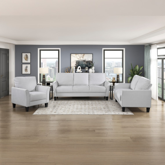 გარნიტური HOMELEGANCE ALIANA 9519GRY-1/2/3 1+2+3 LIGHT GREY (3)