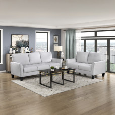 sofa set HOMELEGANCE ALIANA 9519GRY-1/2/3 1+2+3 LIGHT GREY (3)