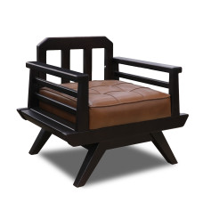 sofa set HOBEL BOHEM WOOD 3+1+1 BROWN PIGMENT/ (3)