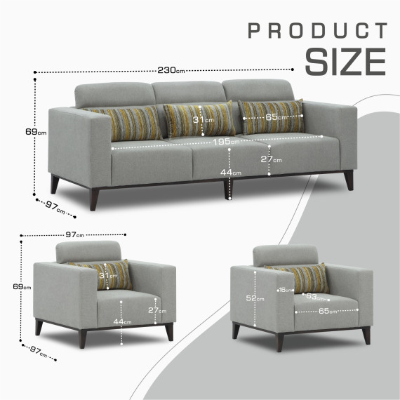 გარნიტური HOBEL DALI 3+1+1 LIGHT GREY SCANDI 18/ ONTARIO BAND BAMBOO (3)