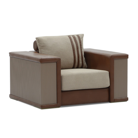 გარნიტური HOBEL FANDI 3+1+1 HONEY PHANTOM 6/BEIGE BUKLE 5 (3)
