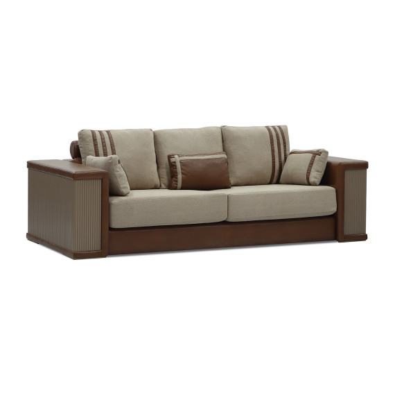 გარნიტური HOBEL FANDI 3+1+1 HONEY PHANTOM 6/BEIGE BUKLE 5 (3)