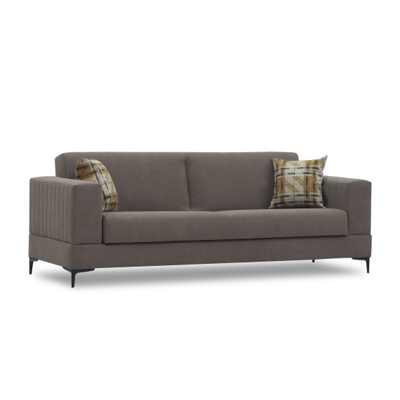 გარნიტური HOBEL GLORIA 3+1+1 LIGHT BROWN SCANDI 6/ BENORRY 1012 (3)