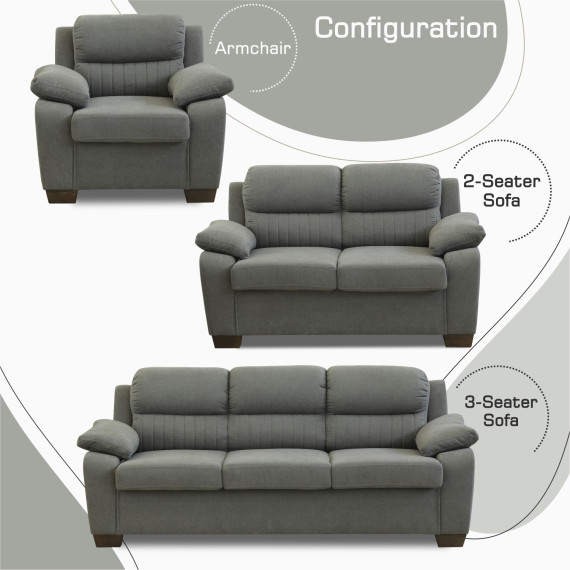 გარნიტური HOBEL KAMELI 3+2+1 DARK GREY SCANDI 22 (3)