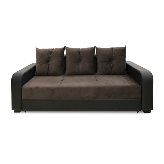 гарнитур HOBEL KATRIN 3+1+1 BLACK 4503/ BROWN CATALANA 6 (6)