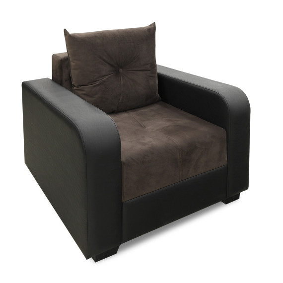 гарнитур HOBEL KATRIN 3+1+1 BLACK 4503/ BROWN CATALANA 6 (6)