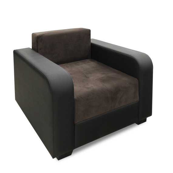 гарнитур HOBEL KATRIN 3+1+1 BLACK 4503/ BROWN CATALANA 6 (6)
