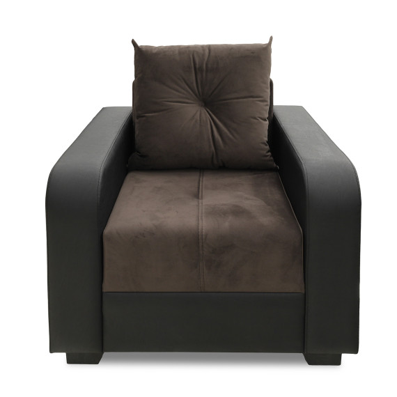 гарнитур HOBEL KATRIN 3+1+1 BLACK 4503/ BROWN CATALANA 6 (6)