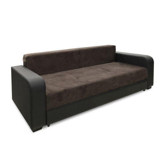 гарнитур HOBEL KATRIN 3+1+1 BLACK 4503/ BROWN CATALANA 6 (6)