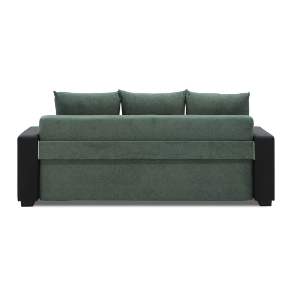 გარნიტური HOBEL KATRIN 3+1+1 BLACK 4503/ GREEN MOCASSI 5005 (5)