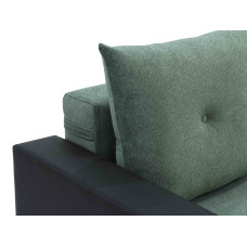 гарнитур HOBEL KATRIN 3+1+1 BLACK 4503/ GREEN MOCASSI 5005 (5)