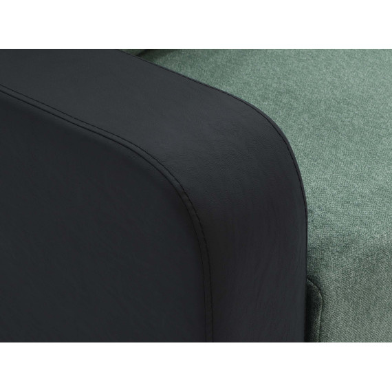 გარნიტური HOBEL KATRIN 3+1+1 BLACK 4503/ GREEN MOCASSI 5005 (5)