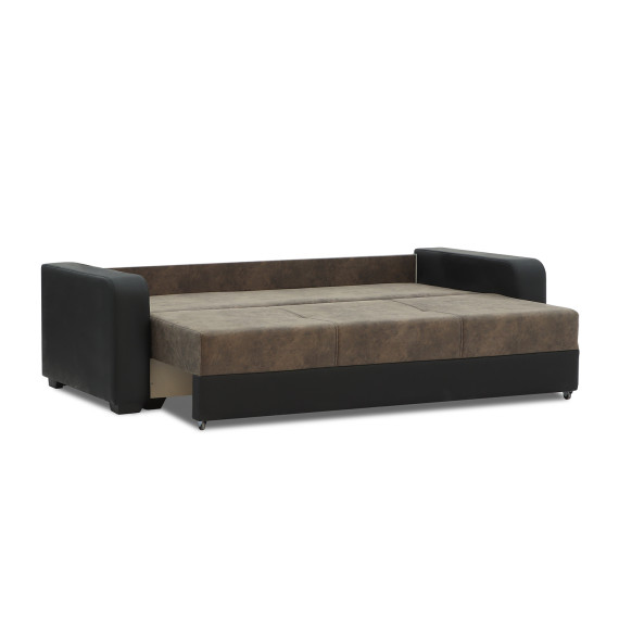 гарнитур HOBEL KATRIN 3+1+1 BLACK 4503/DARK BROWN RONALDO 1807 (6)