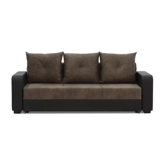 гарнитур HOBEL KATRIN 3+1+1 BLACK 4503/DARK BROWN RONALDO 1807 (6)