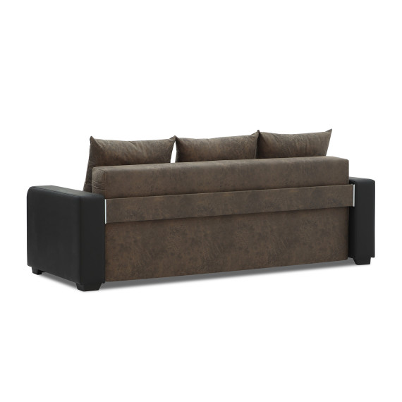 гарнитур HOBEL KATRIN 3+1+1 BLACK 4503/DARK BROWN RONALDO 1807 (6)