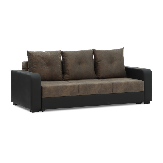 гарнитур HOBEL KATRIN 3+1+1 BLACK 4503/DARK BROWN RONALDO 1807 (6)