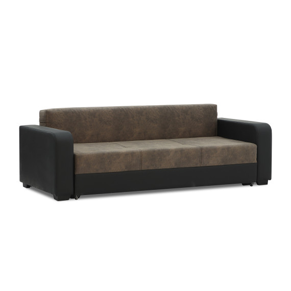 гарнитур HOBEL KATRIN 3+1+1 BLACK 4503/DARK BROWN RONALDO 1807 (6)