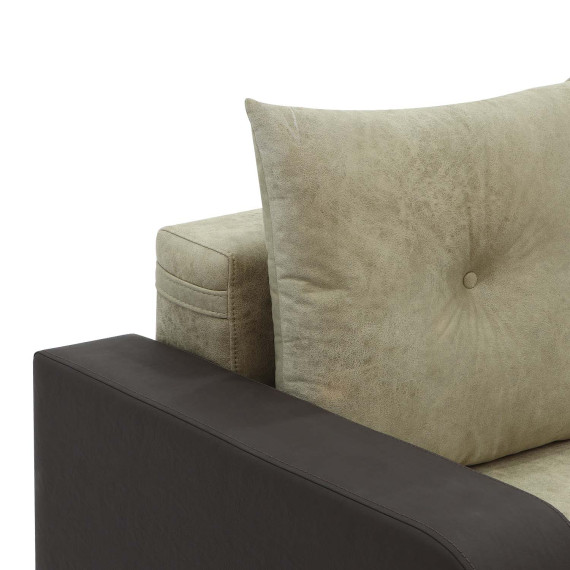 sofa set HOBEL KATRIN 3+1+1 BROWN 3673/CREAM RONALDO 1803 (6)