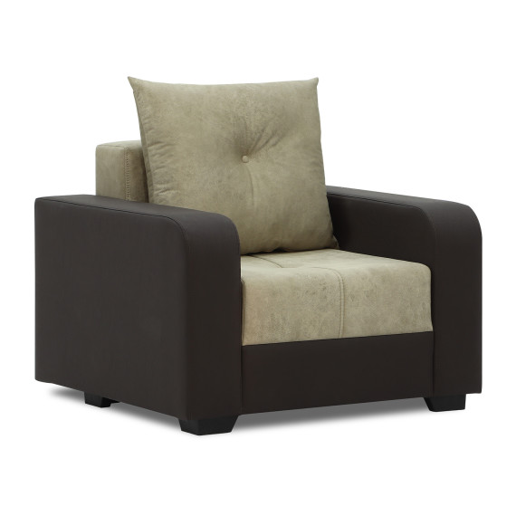sofa set HOBEL KATRIN 3+1+1 BROWN 3673/CREAM RONALDO 1803 (6)