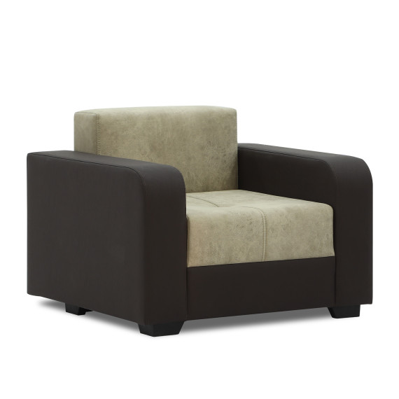 sofa set HOBEL KATRIN 3+1+1 BROWN 3673/CREAM RONALDO 1803 (6)