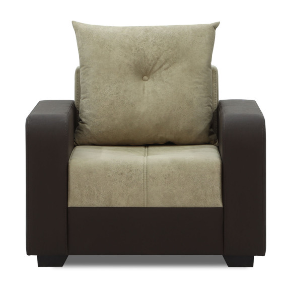 sofa set HOBEL KATRIN 3+1+1 BROWN 3673/CREAM RONALDO 1803 (6)