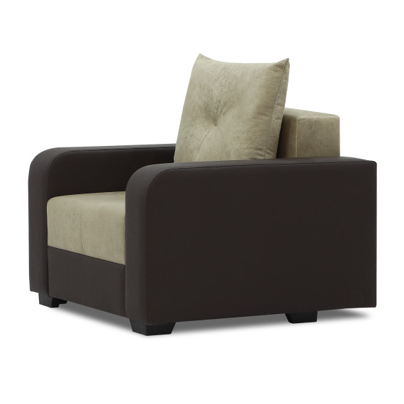 sofa set HOBEL KATRIN 3+1+1 BROWN 3673/CREAM RONALDO 1803 (6)