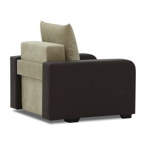 sofa set HOBEL KATRIN 3+1+1 BROWN 3673/CREAM RONALDO 1803 (6)