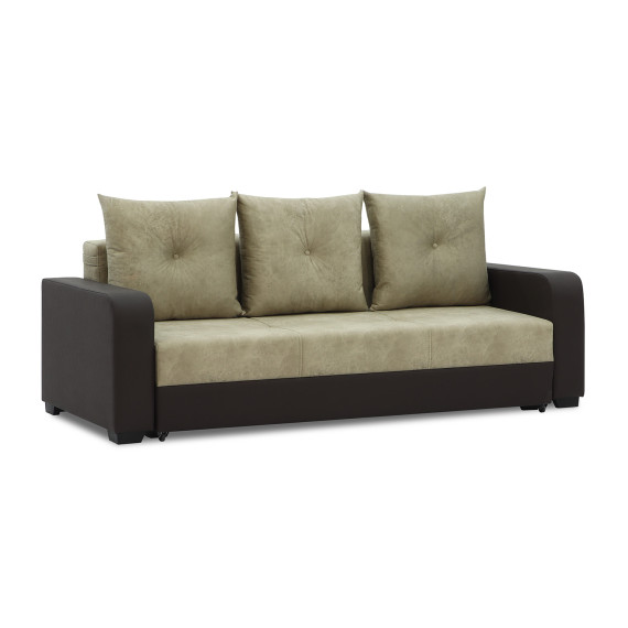 sofa set HOBEL KATRIN 3+1+1 BROWN 3673/CREAM RONALDO 1803 (6)