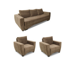 гарнитур HOBEL LI 3+1+1 BROWN CATALANA 5 (5)