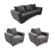 гарнитур HOBEL LI 3+1+1 DARK GREY CATALANA 8 (5)