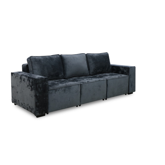 გარნიტური HOBEL LOTUS 3+2+1 DARK GREY MONACO 15/ INFINITY 911 (15)