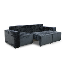 გარნიტური HOBEL LOTUS 3+2+1 DARK GREY MONACO 15/ INFINITY 911 (15)