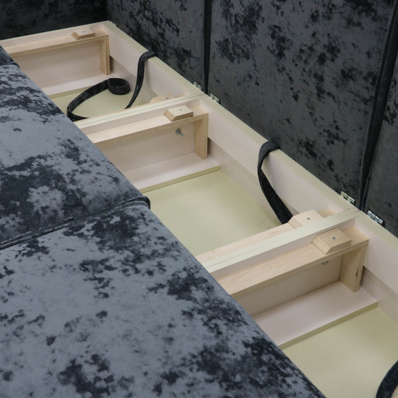 გარნიტური HOBEL LOTUS 3+2+1 DARK GREY MONACO 15/ INFINITY 911 (15)