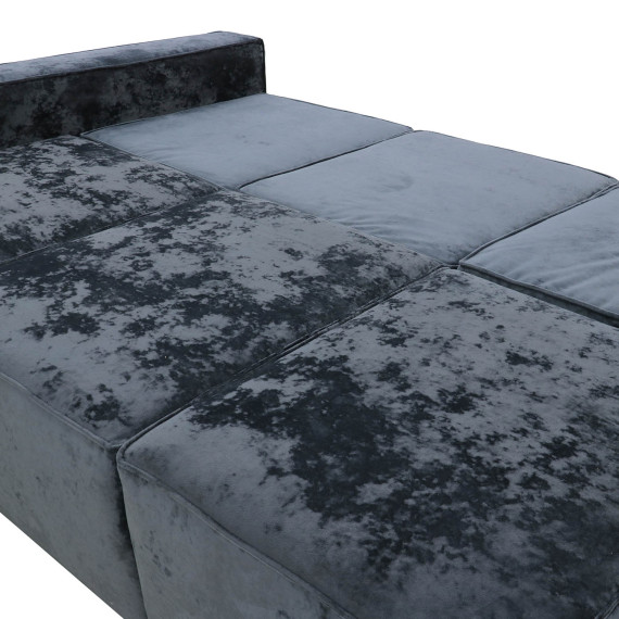 გარნიტური HOBEL LOTUS 3+2+1 DARK GREY MONACO 15/ INFINITY 911 (15)