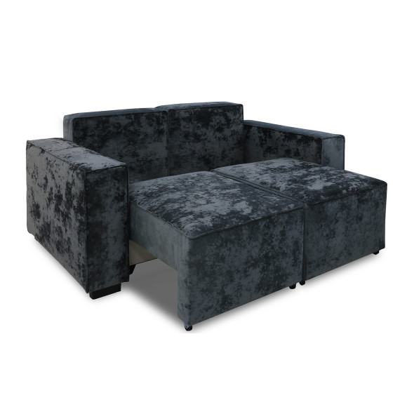 გარნიტური HOBEL LOTUS 3+2+1 DARK GREY MONACO 15/ INFINITY 911 (15)