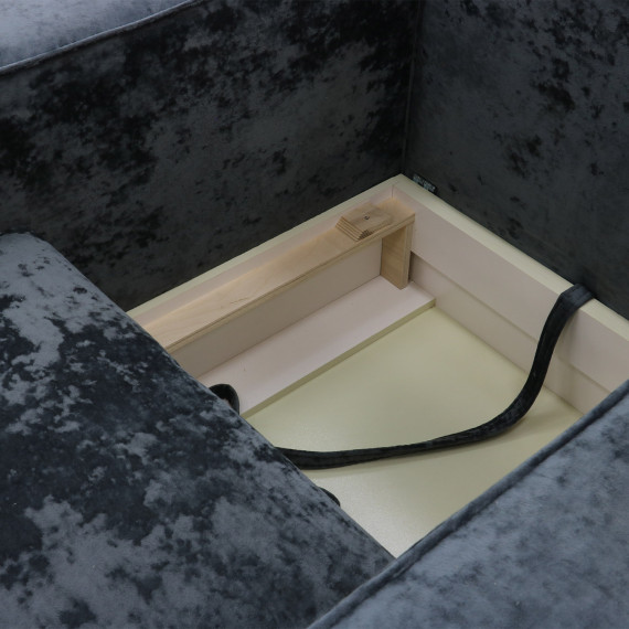 გარნიტური HOBEL LOTUS 3+2+1 DARK GREY MONACO 15/ INFINITY 911 (15)