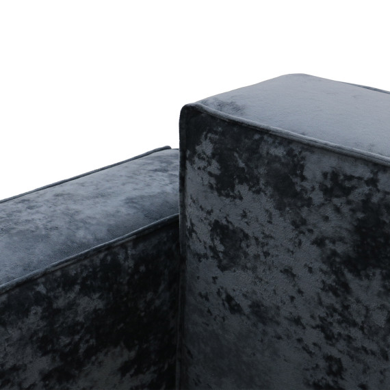 გარნიტური HOBEL LOTUS 3+2+1 DARK GREY MONACO 15/ INFINITY 911 (15)