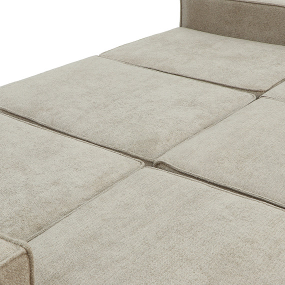 გარნიტური HOBEL LOTUS 3+2+1 F/P CAPPUCCINO BELLA 3/NIAGARA BROWN (15)