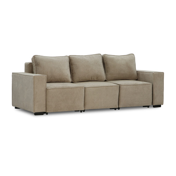 გარნიტური HOBEL LOTUS 3+2+1 F/P CAPPUCCINO BELLA 3/NIAGARA BROWN (15)