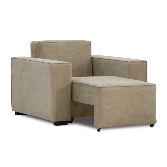 გარნიტური HOBEL LOTUS 3+2+1 F/P CAPPUCCINO BELLA 3/NIAGARA BROWN (15)