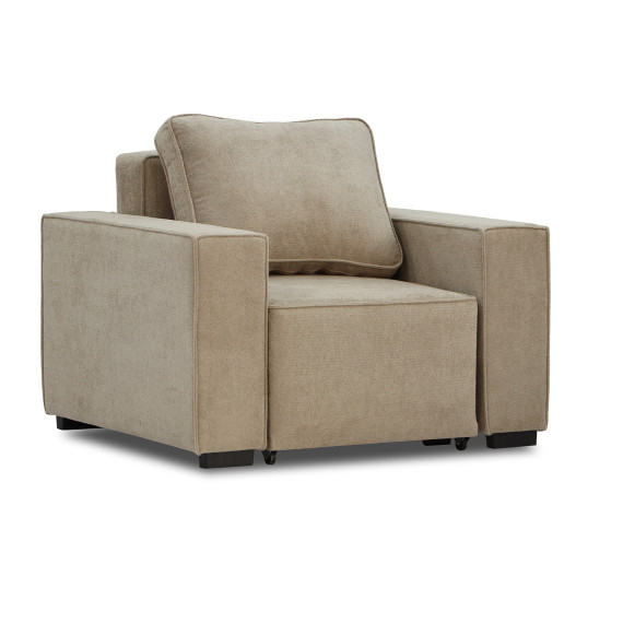 გარნიტური HOBEL LOTUS 3+2+1 F/P CAPPUCCINO BELLA 3/NIAGARA BROWN (15)