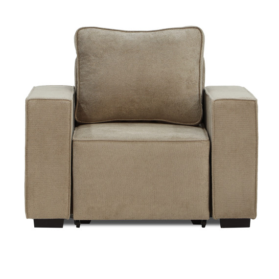 გარნიტური HOBEL LOTUS 3+2+1 F/P CAPPUCCINO BELLA 3/NIAGARA BROWN (15)