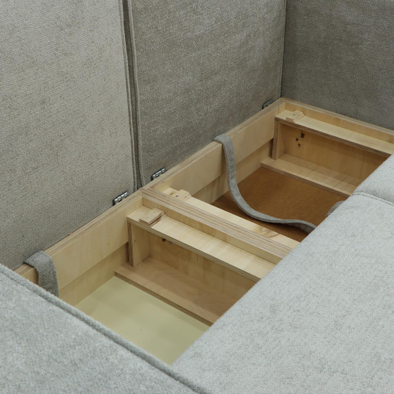 გარნიტური HOBEL LOTUS 3+2+1 F/P LIGHT GREY BELLA 12/NIAGARA GREY (15)