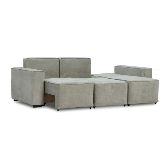 გარნიტური HOBEL LOTUS 3+2+1 F/P LIGHT GREY BELLA 12/NIAGARA GREY (15)