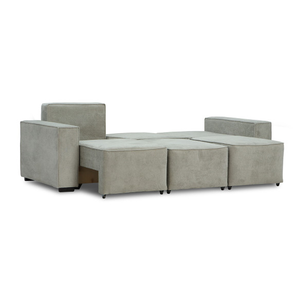 გარნიტური HOBEL LOTUS 3+2+1 F/P LIGHT GREY BELLA 12/NIAGARA GREY (15)