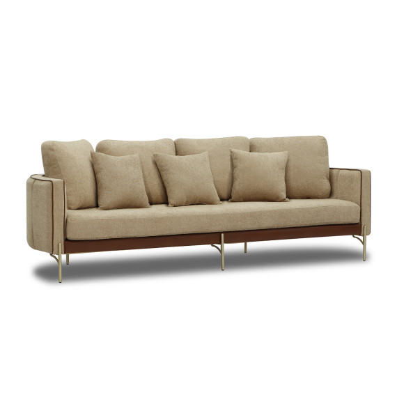гарнитур HOBEL MARIA 3+1+1 KAX7004 GOLD / HONEY PHANTOM 6/ LIGHT BROWN BONCUK 6 (3)