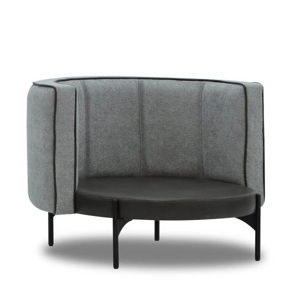 გარნიტური HOBEL MARIA 3+1+1 KAX7005 BLACK / GREY PHANTOM 14/ GREY PHANTOM 19 (3)