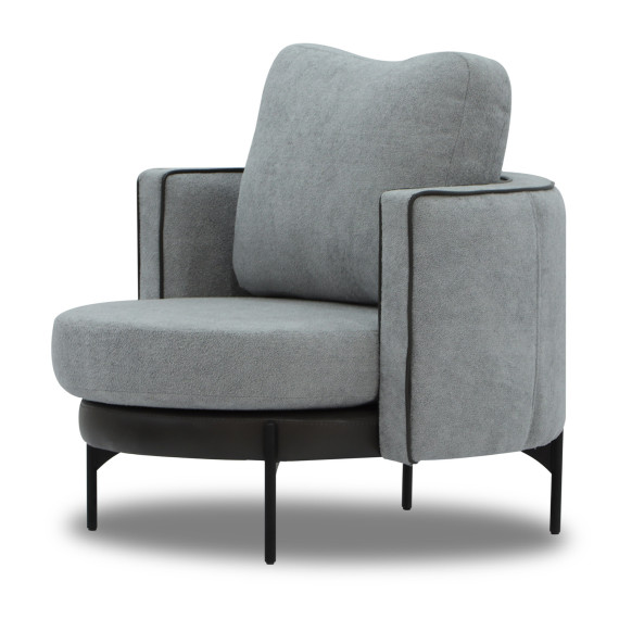 გარნიტური HOBEL MARIA 3+1+1 KAX7005 BLACK / GREY PHANTOM 14/ GREY PHANTOM 19 (3)
