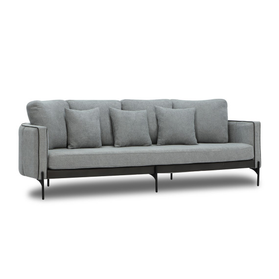 გარნიტური HOBEL MARIA 3+1+1 KAX7005 BLACK / GREY PHANTOM 14/ GREY PHANTOM 19 (3)